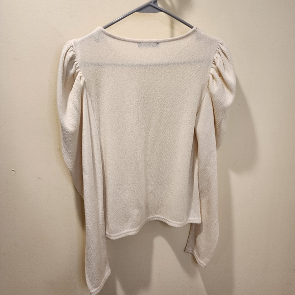 ZARA Cream Puff long sleeves Casual Top Size M - Picture 5 of 10